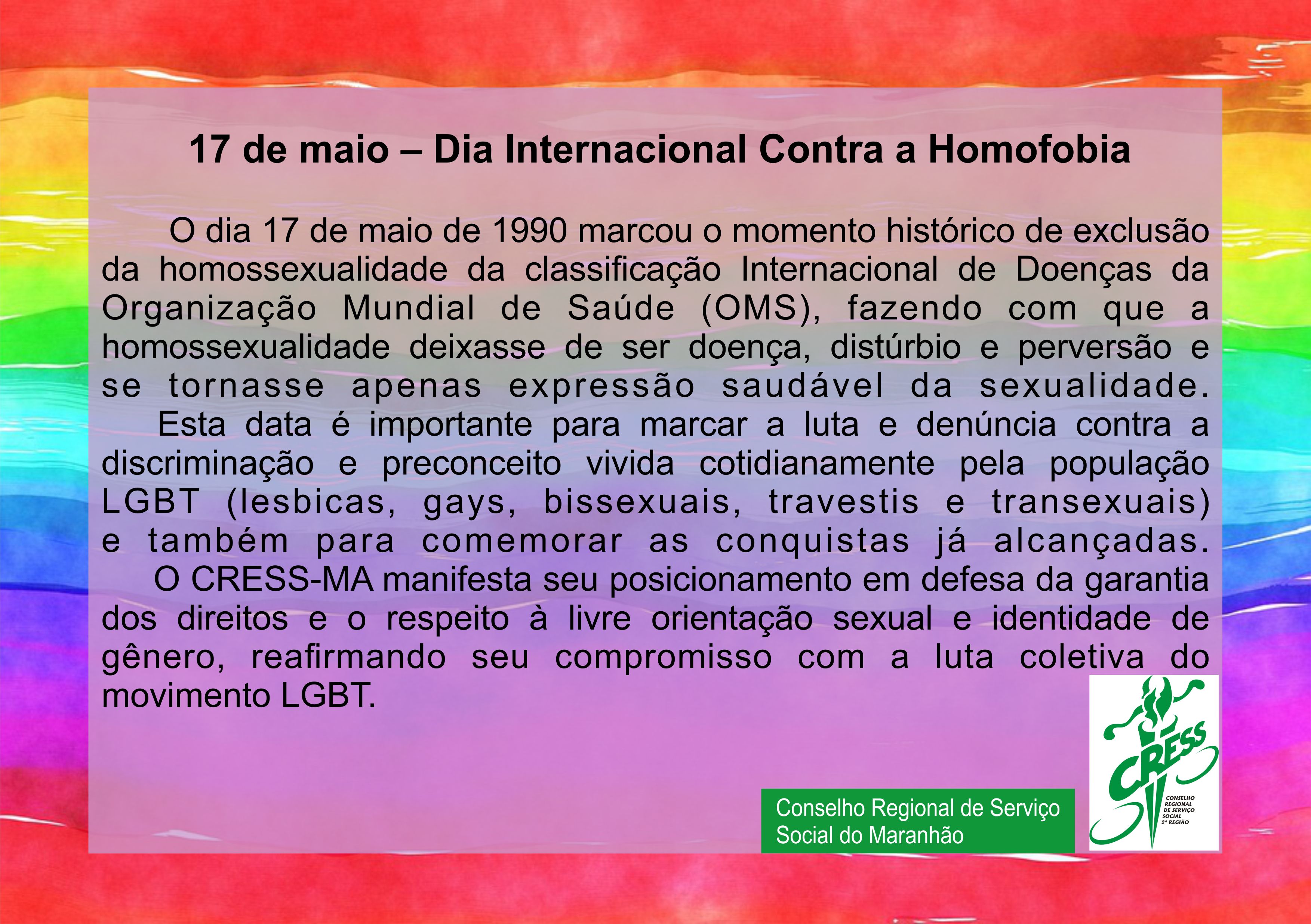 Dia Internacional contra a Homofobia