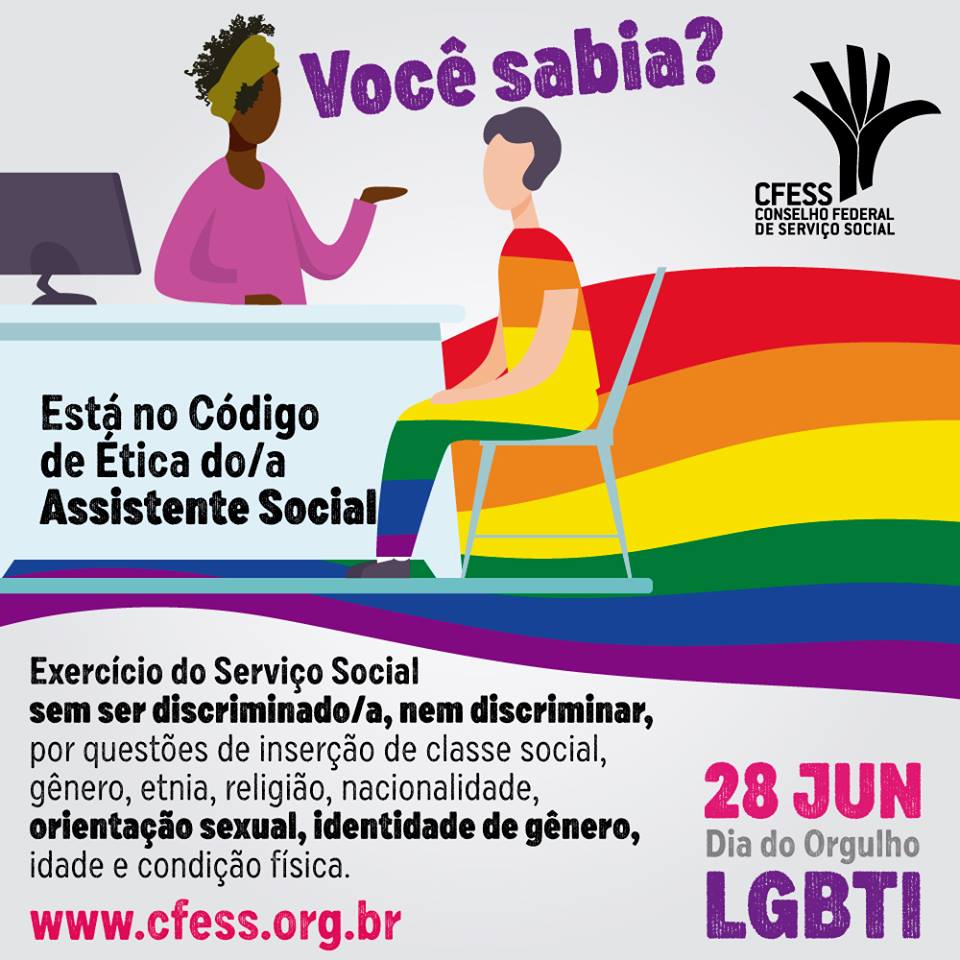 Dia Mundial do Orgulho LGBTI  CFESS