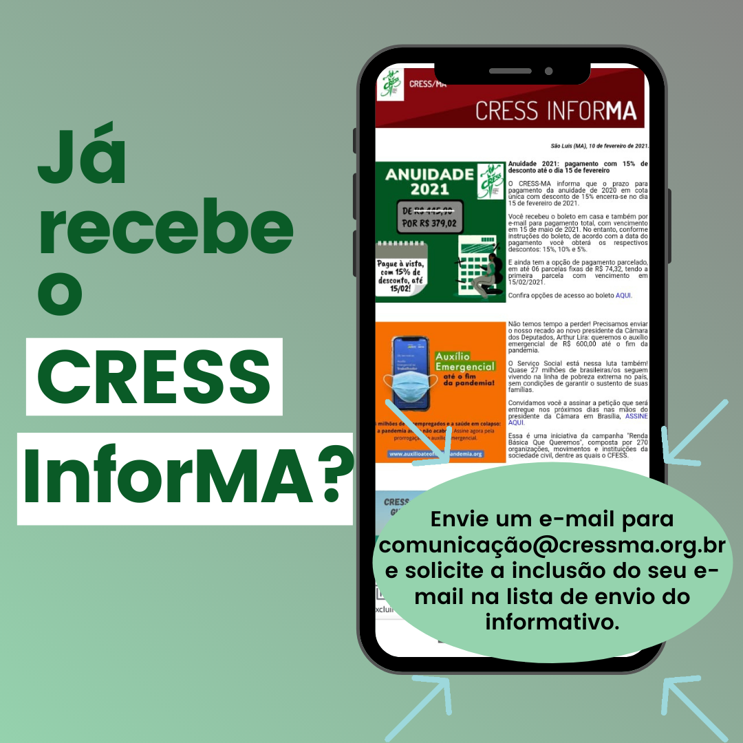 Já recebe o CRESS InforMA_