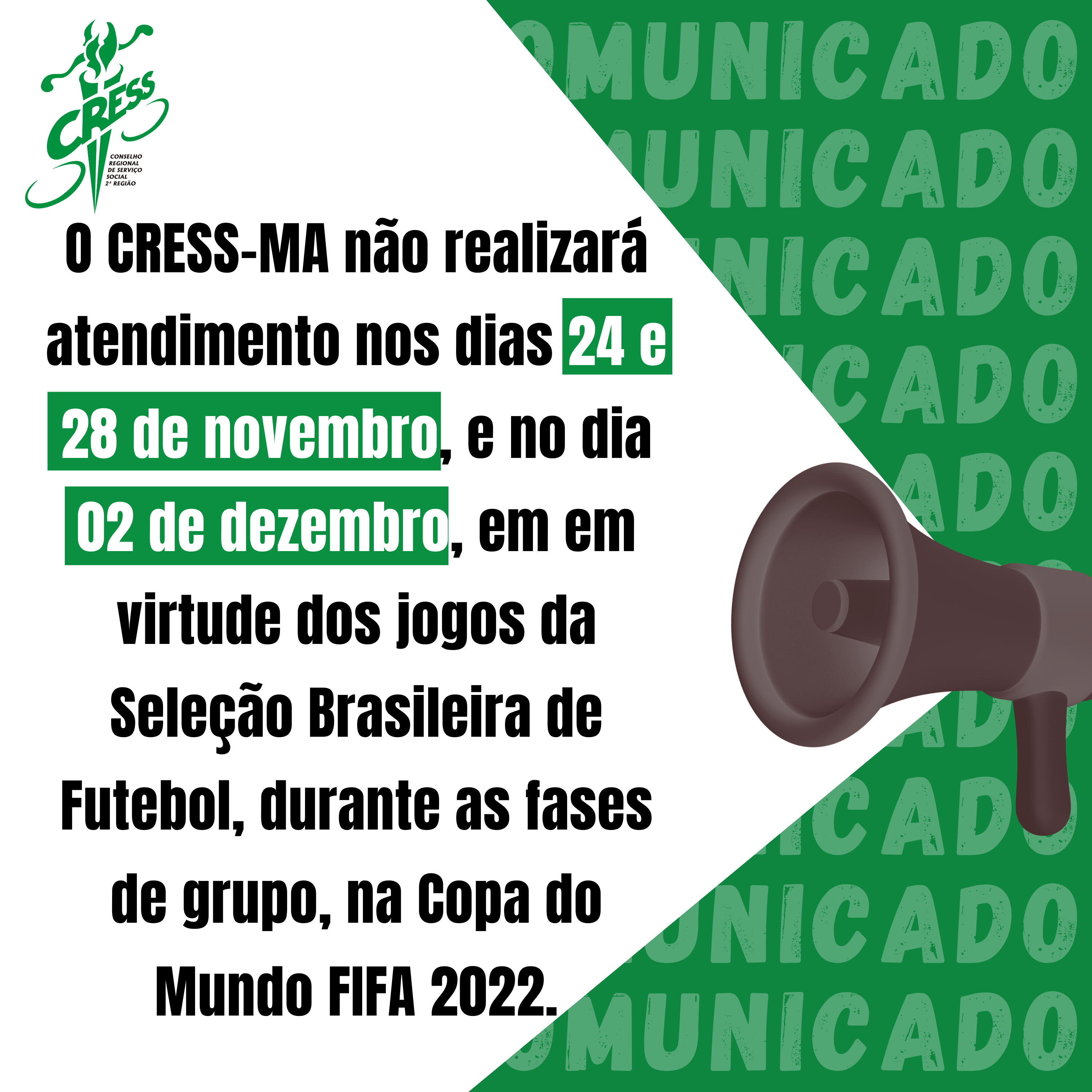 COMUNICADO 2022 - jogos do Brasil