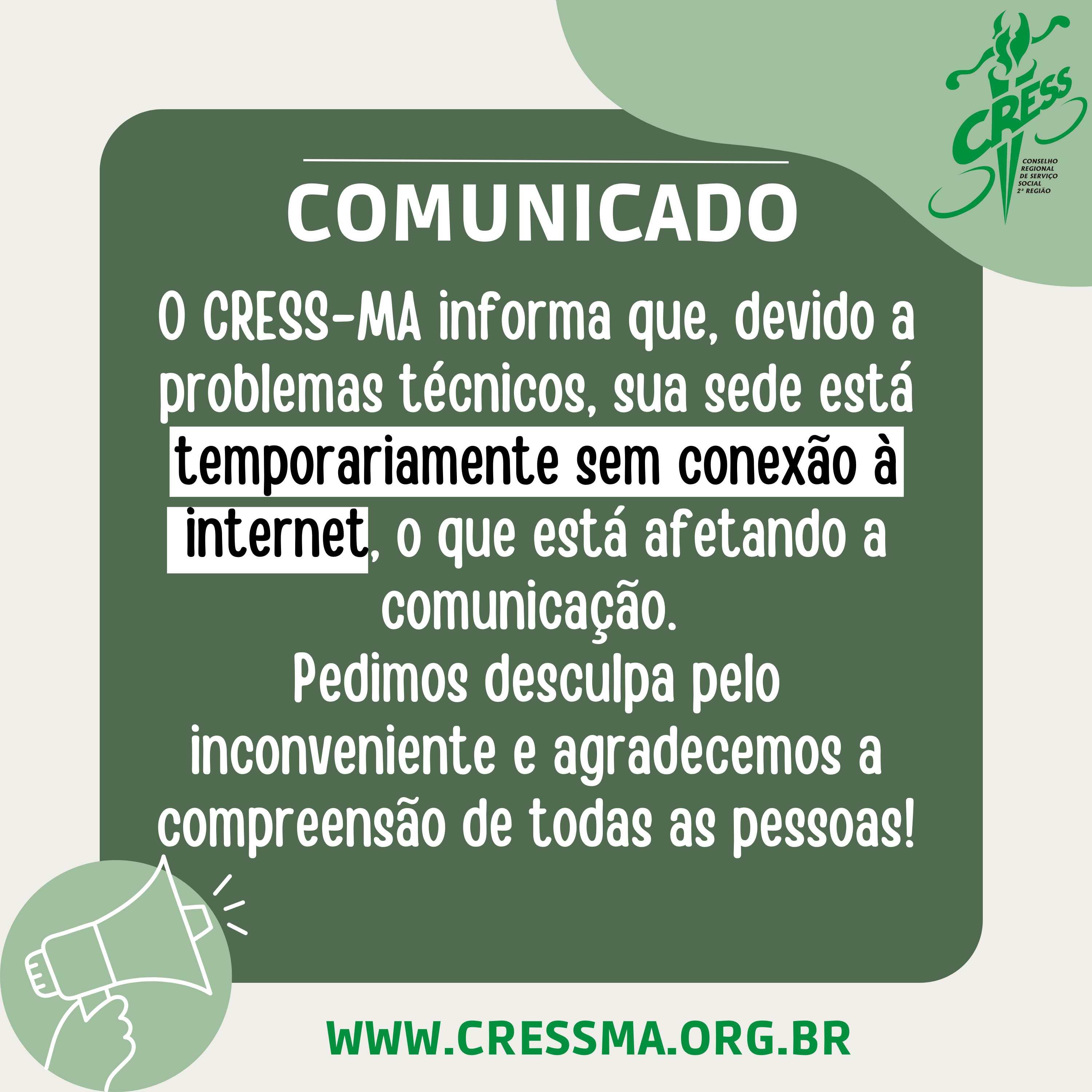 COMUNICADO 2022 - sede sem internet