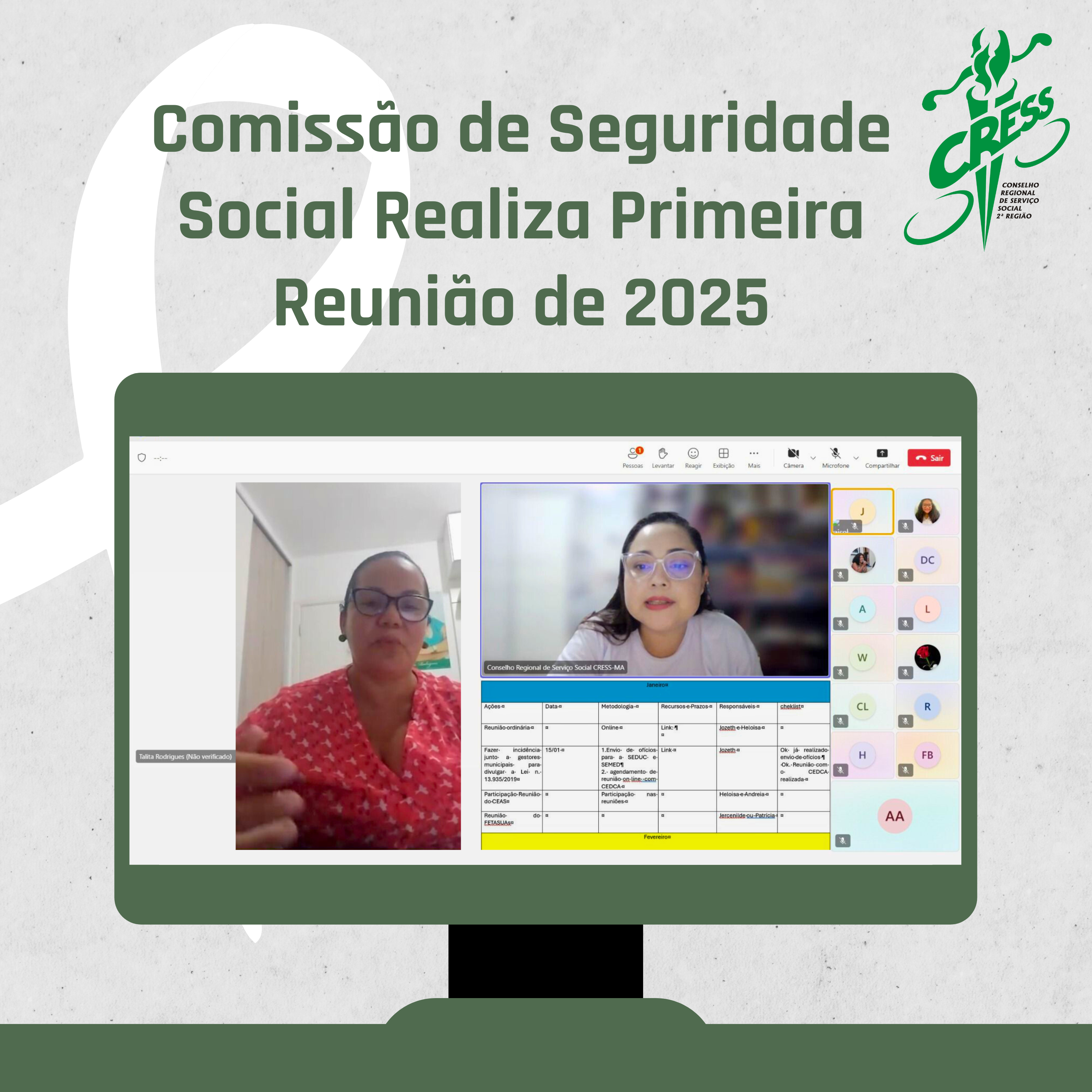 Ocorreu Reunião Seguridade Social  em 23.01.25