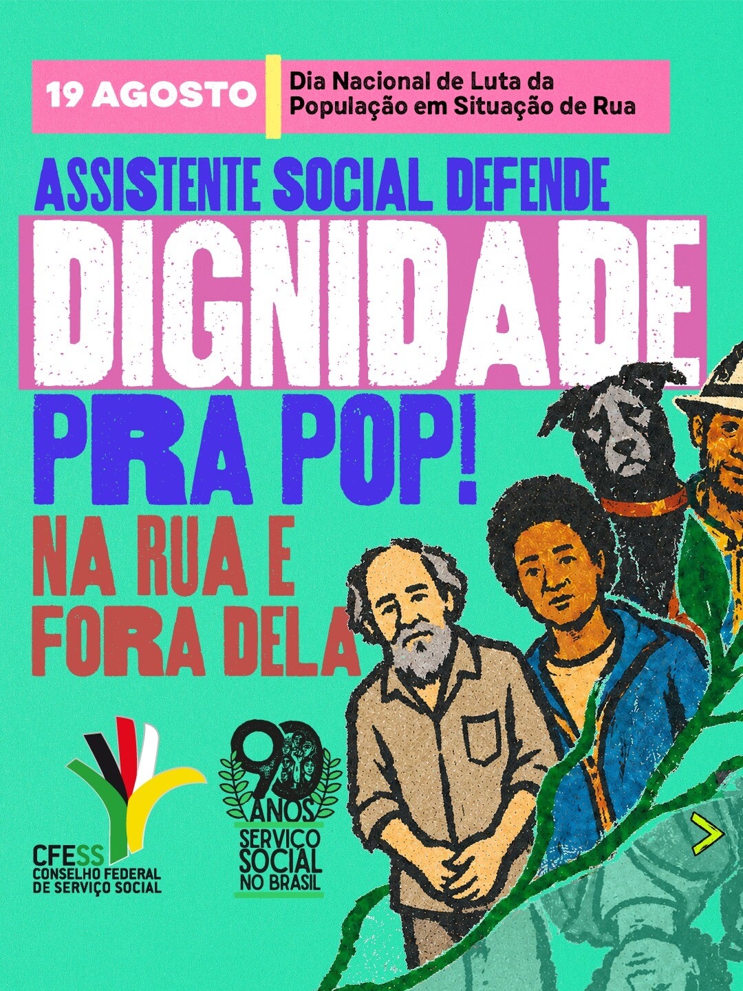 Arte: CFESS (Rafael Werkema/Diogo Adjuto) 